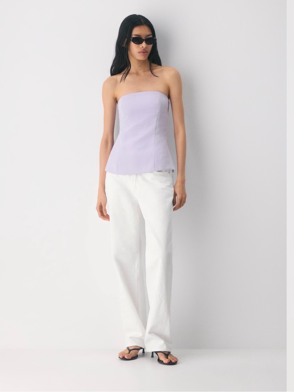 Aritzia Posh Tube Top Crepette View 2